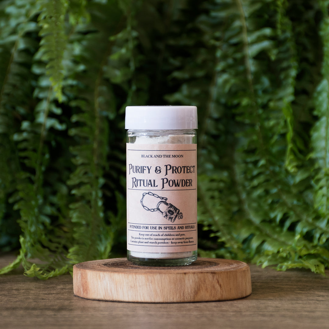 Purify & Protect Ritual Powder - Black and the Moon