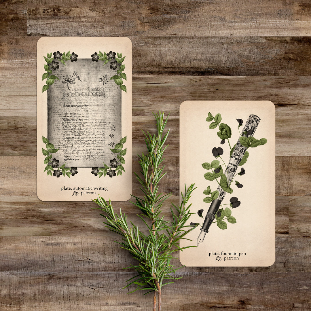 PATREON Single Card Set: Automatic Writing Set - Black and the Moon