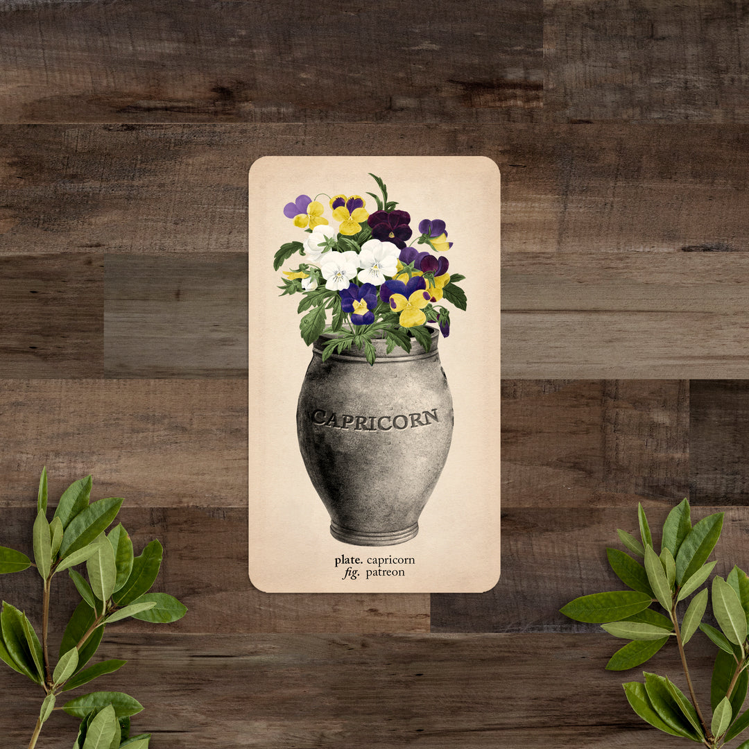PATREON Single Card: Capricorn - Black and the Moon